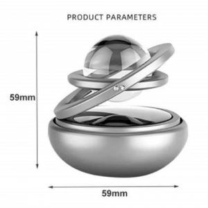 360 Degree Auto Rotating Car Perfume And Freshener - silver